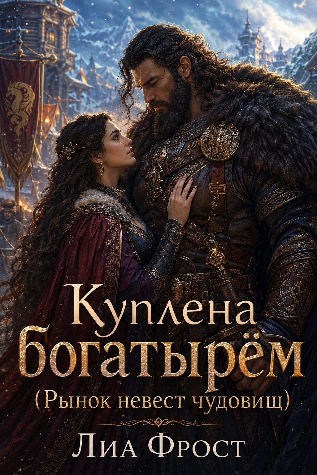 Обложка книги Куплена богатырём (Рынок невест чудовищ) — Лиа Фрост — Bought by the Bogatyr (Monsters’ Bride Market)