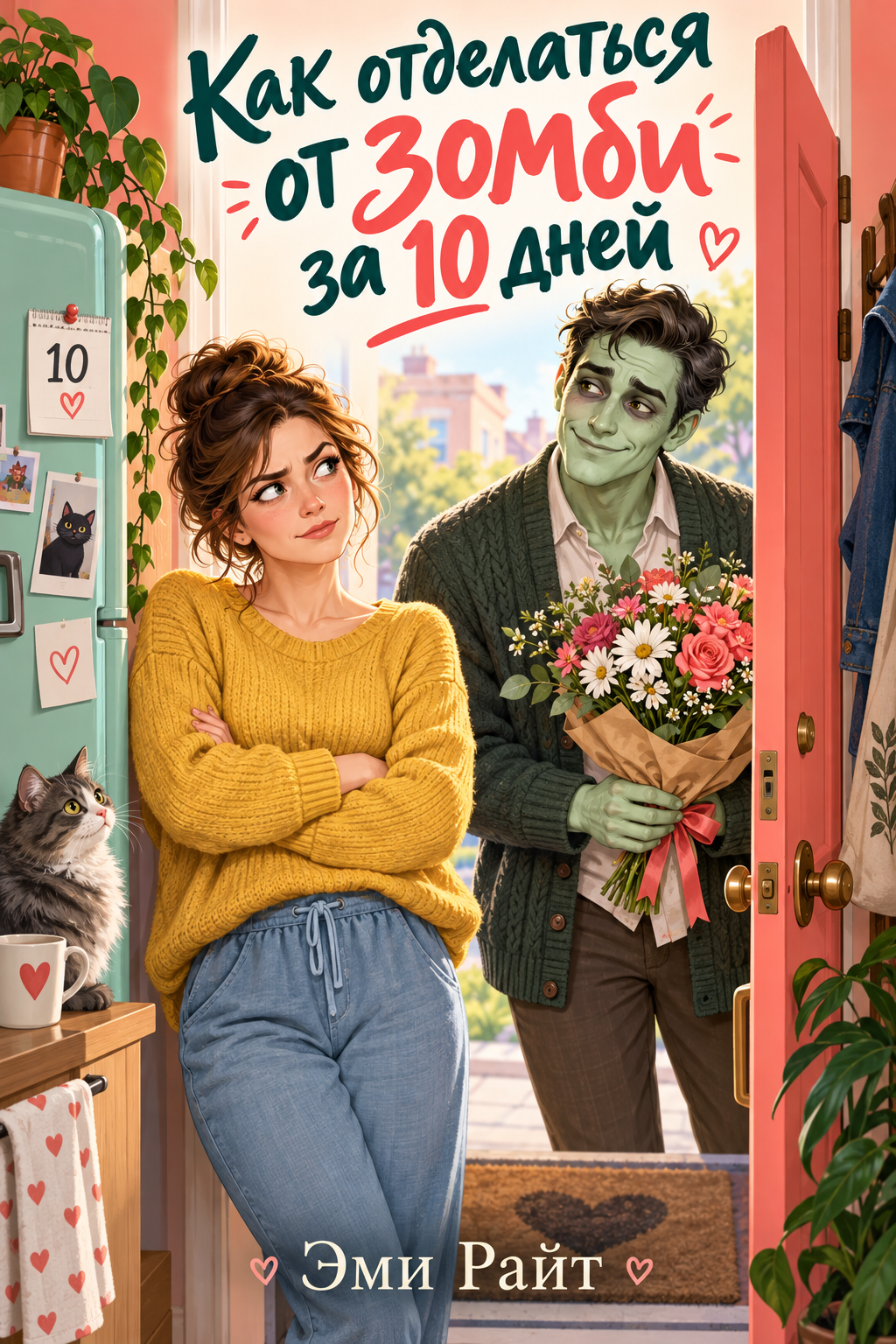 Обложка книги Как отделаться от зомби за 10 дней — Эми Райт