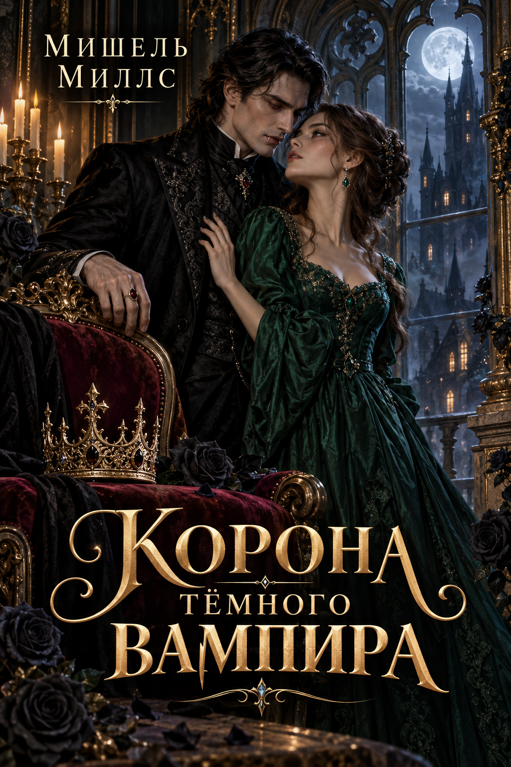 Обложка книги Корона тёмного вампира — Мишель Миллс