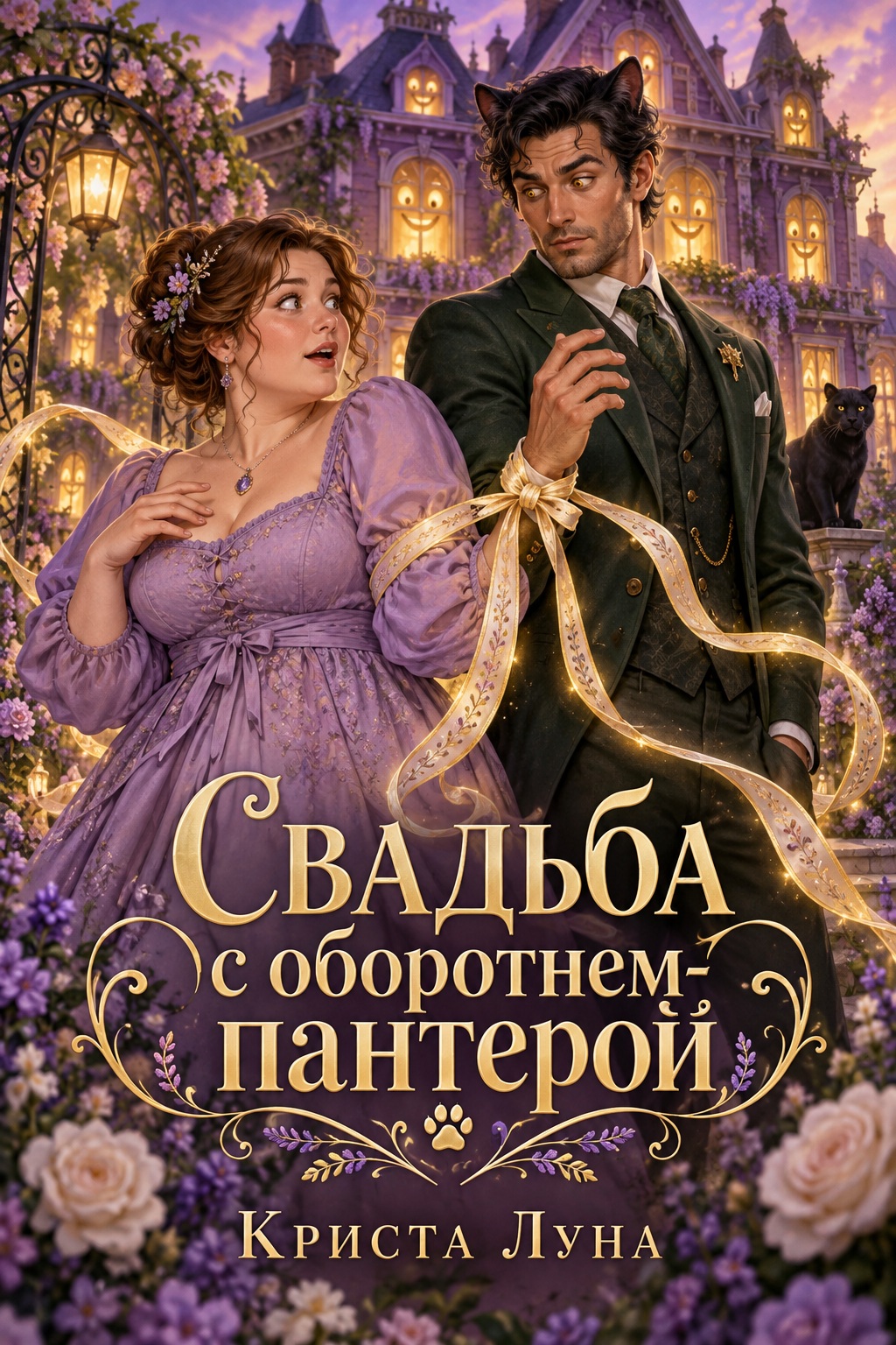 Обложка книги Свадьба с оборотнем-пантерой — Криста Луна