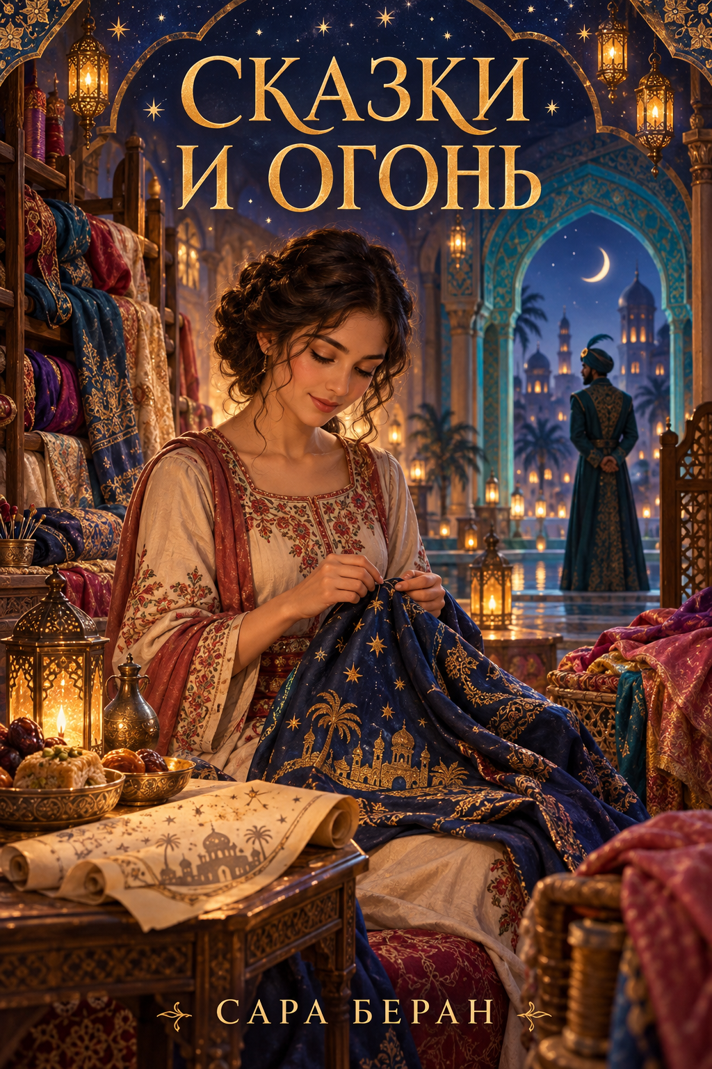 Обложка книги Сказки и огонь — Сара Беран — A Filling of Fables and Firelight