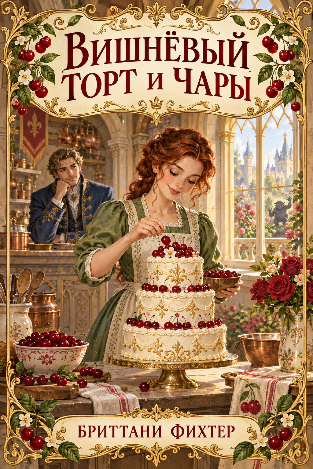 Обложка книги Вишнёвый торт и чары — Бриттани Фихтер