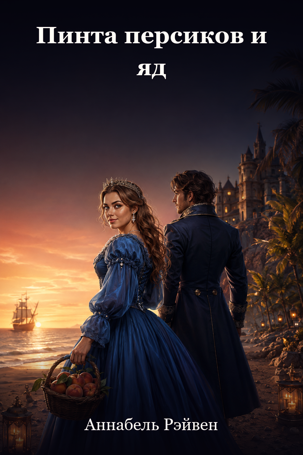 Обложка книги Пинта персиков и яд — Аннабель Рэйвен — A Pint of Peaches and Poison: A Little Mermaid Retelling