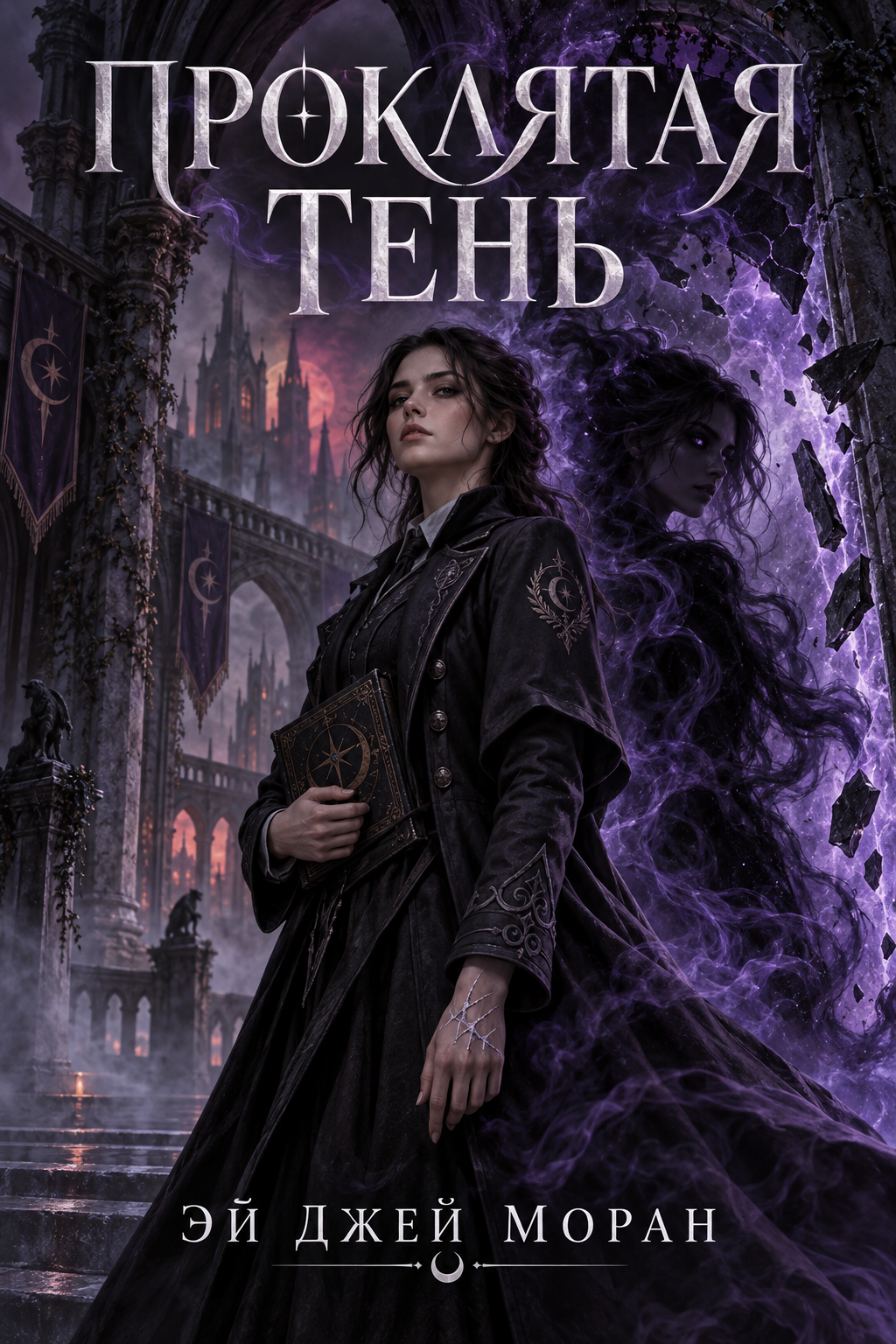 Обложка книги Проклятая тень — Эй Джей Моран