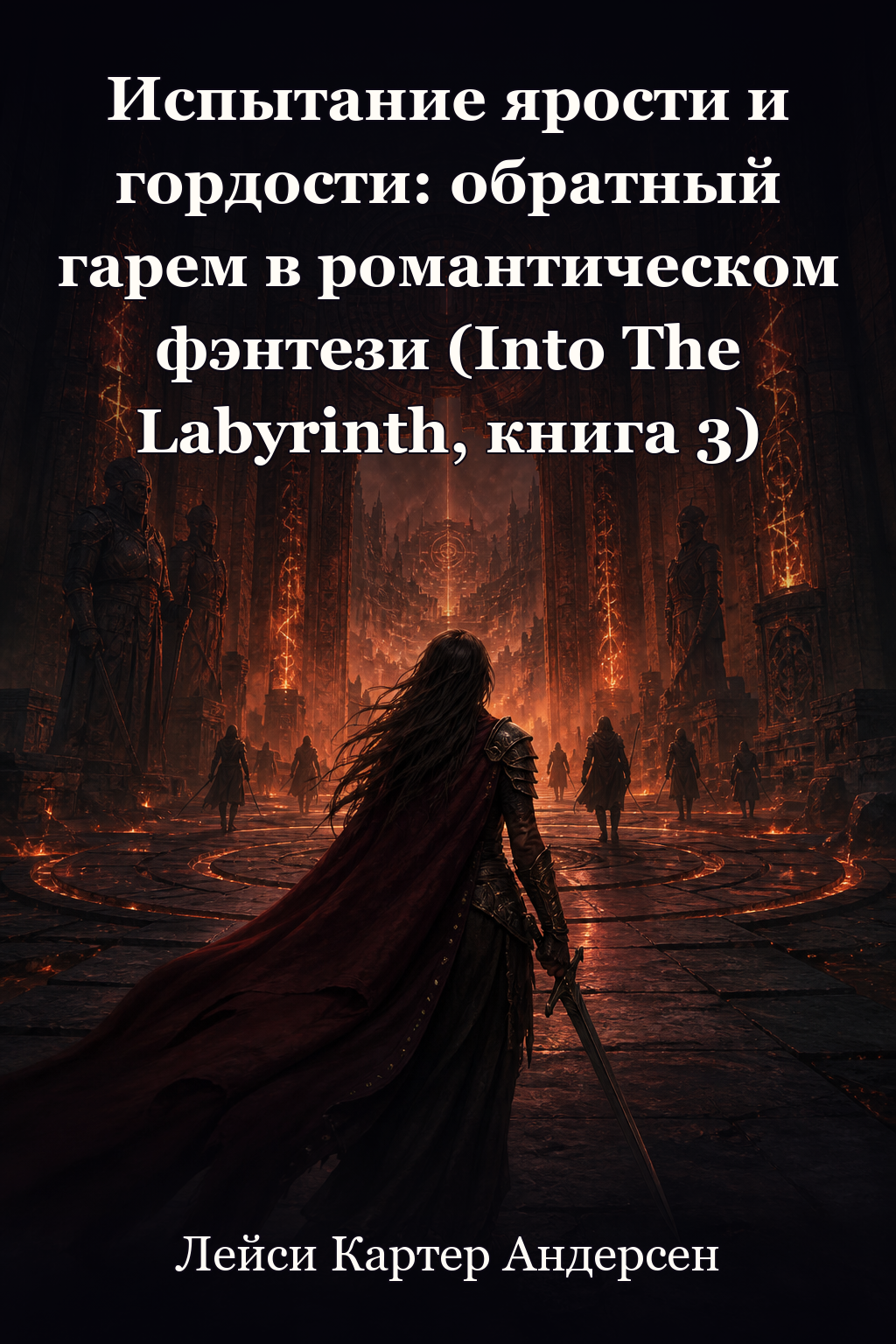Обложка книги Испытание ярости и гордости: обратный гарем в романтическом фэнтези (Into The Labyrinth, книга 3) — Лейси Картер Андерсен — Trial of Fury and Pride: A Reverse Harem Romantasy (Into The Labyrinth Book 3)