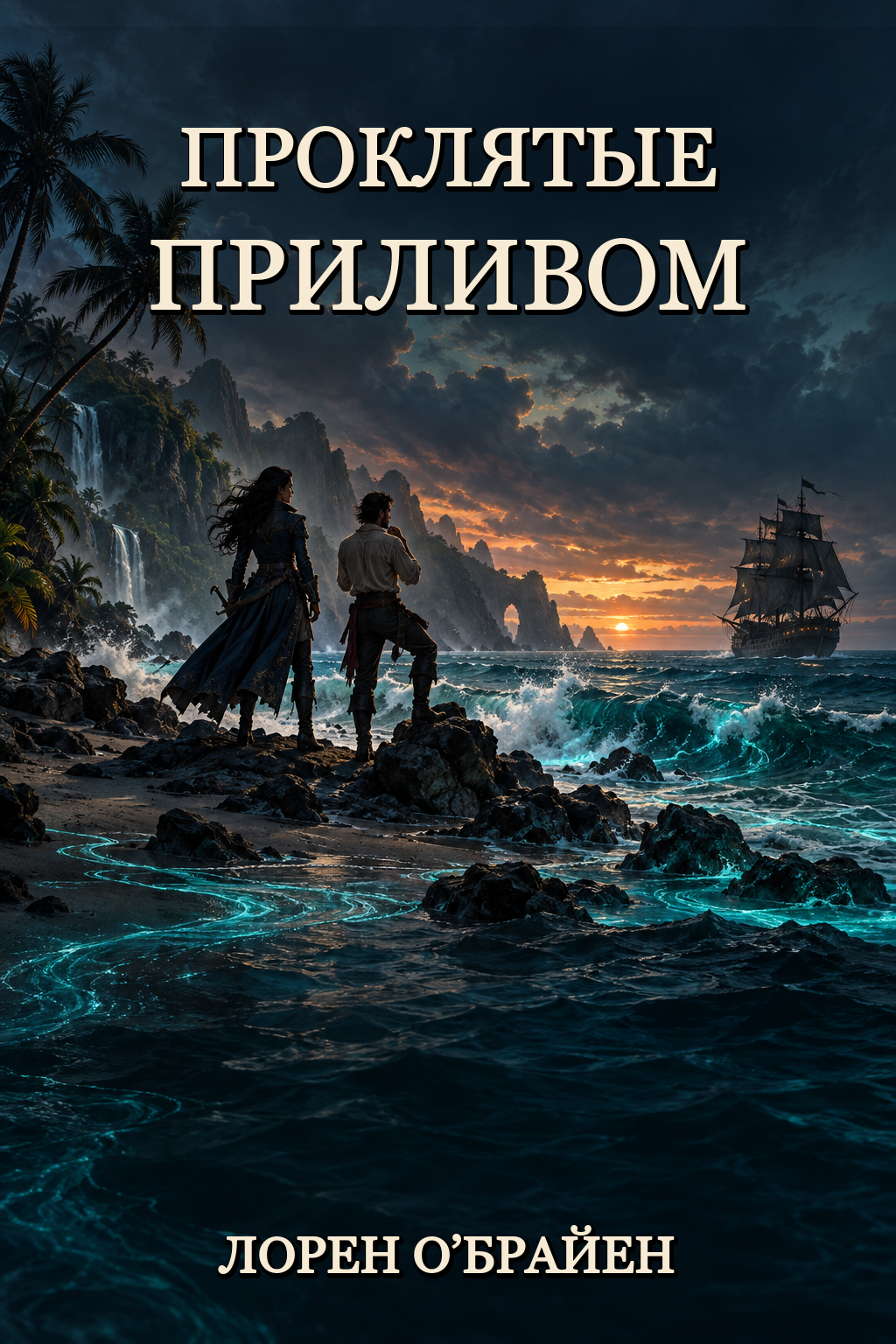 Обложка книги Проклятые приливом (Связанные приливом) — Лорен О’Брайен — Hexed by the Tide (Tide Bound)