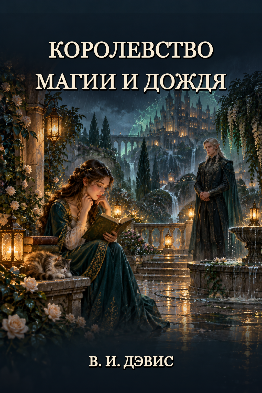 Обложка книги Королевство магии и дождя (Три королевства, #1) — В. И. Дэвис — A Kingdom of Magic and Rain (Three Kingdoms, #1)