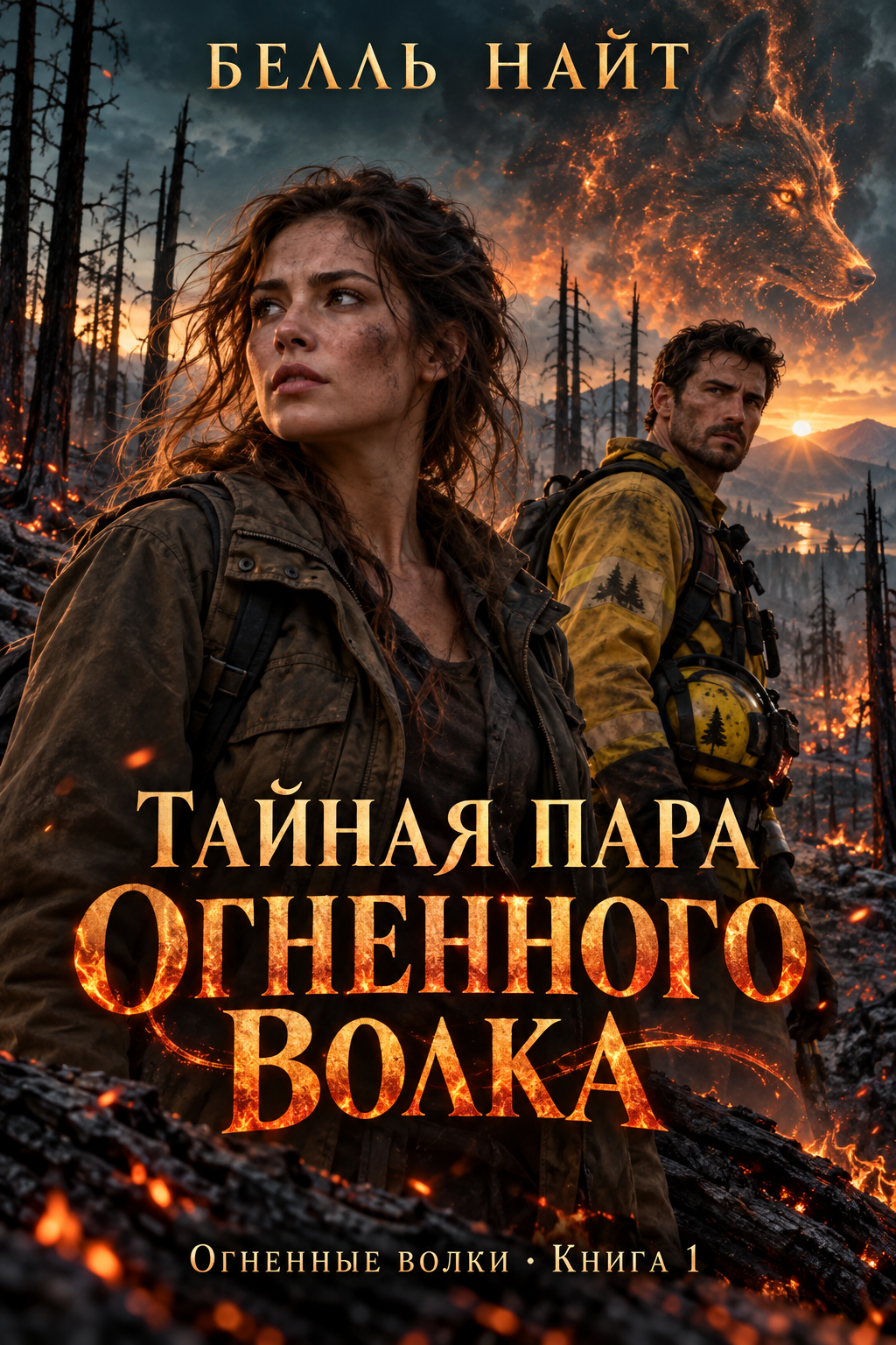 Обложка книги Тайная пара огненного волка — Белль Найт — Hotshot Wolves #1