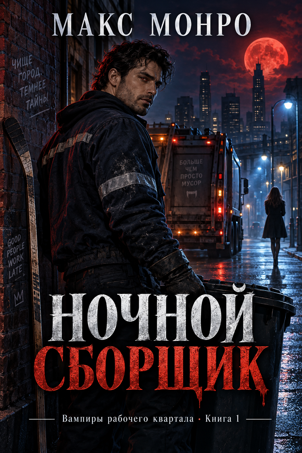 Обложка книги Ночной сборщик — Макс Монро — Garbage Man #1