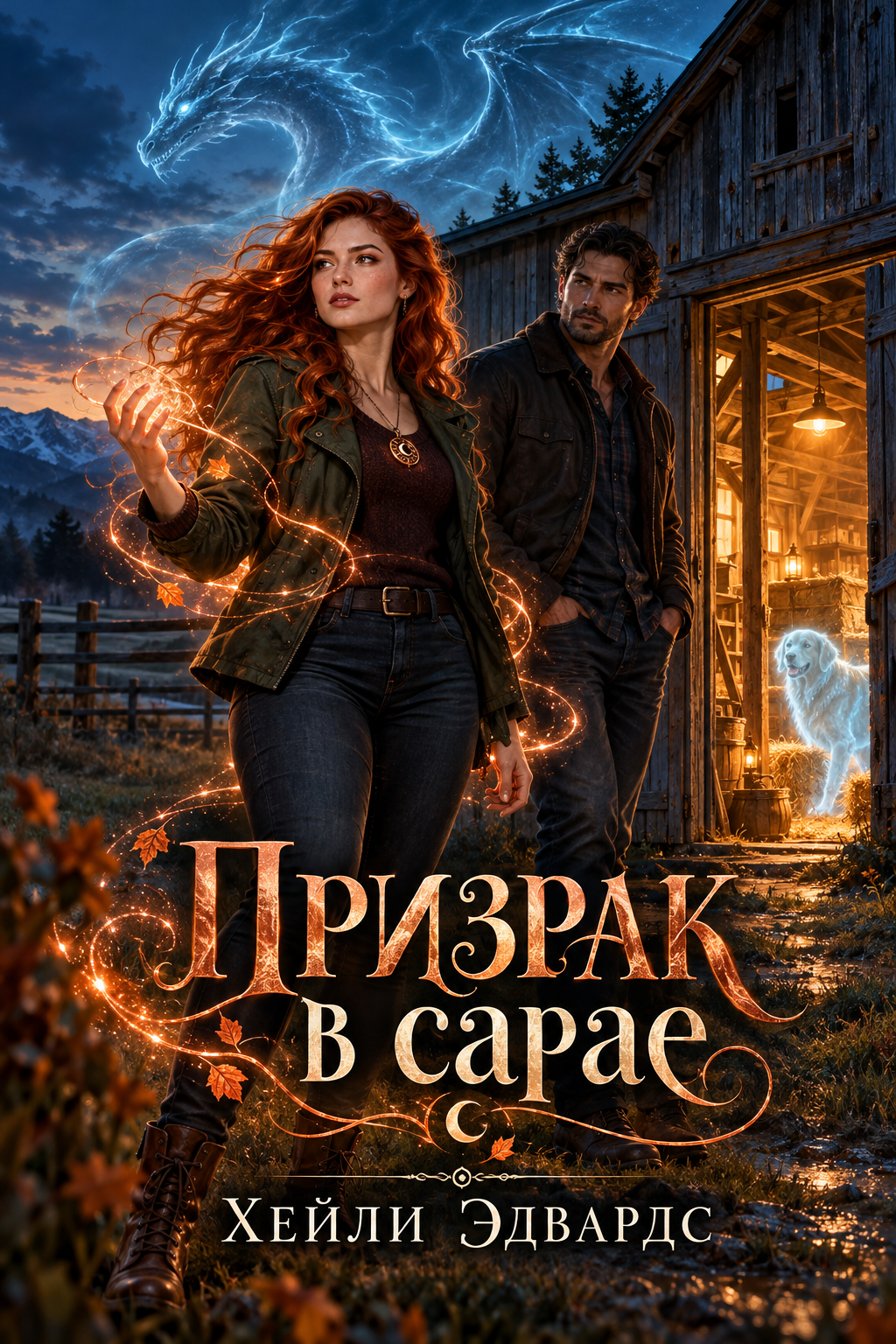 Обложка книги Призрак в сарае — Хейли Эдвардс