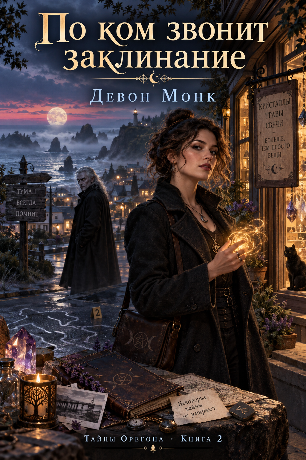 Обложка книги По ком звонит заклинание (Тайны Орегона, #2) — Девон Монк — For Whom the Spell Tolls
