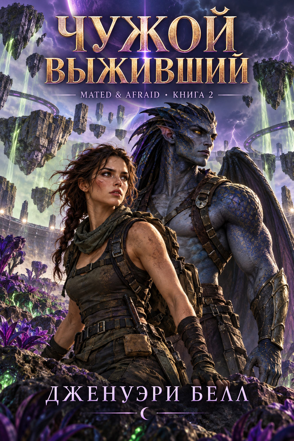 Обложка книги Чужой выживший (Mated & Afraid #2) — Дженуэри Белл — Alien Survivor