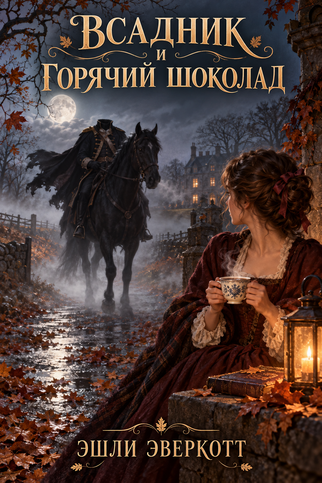 Обложка книги Всадник и горячий шоколад — Эшли Эверкотт — Horsemen and Hot Chocolate: Inspired by The Legend of Sleepy Hollow