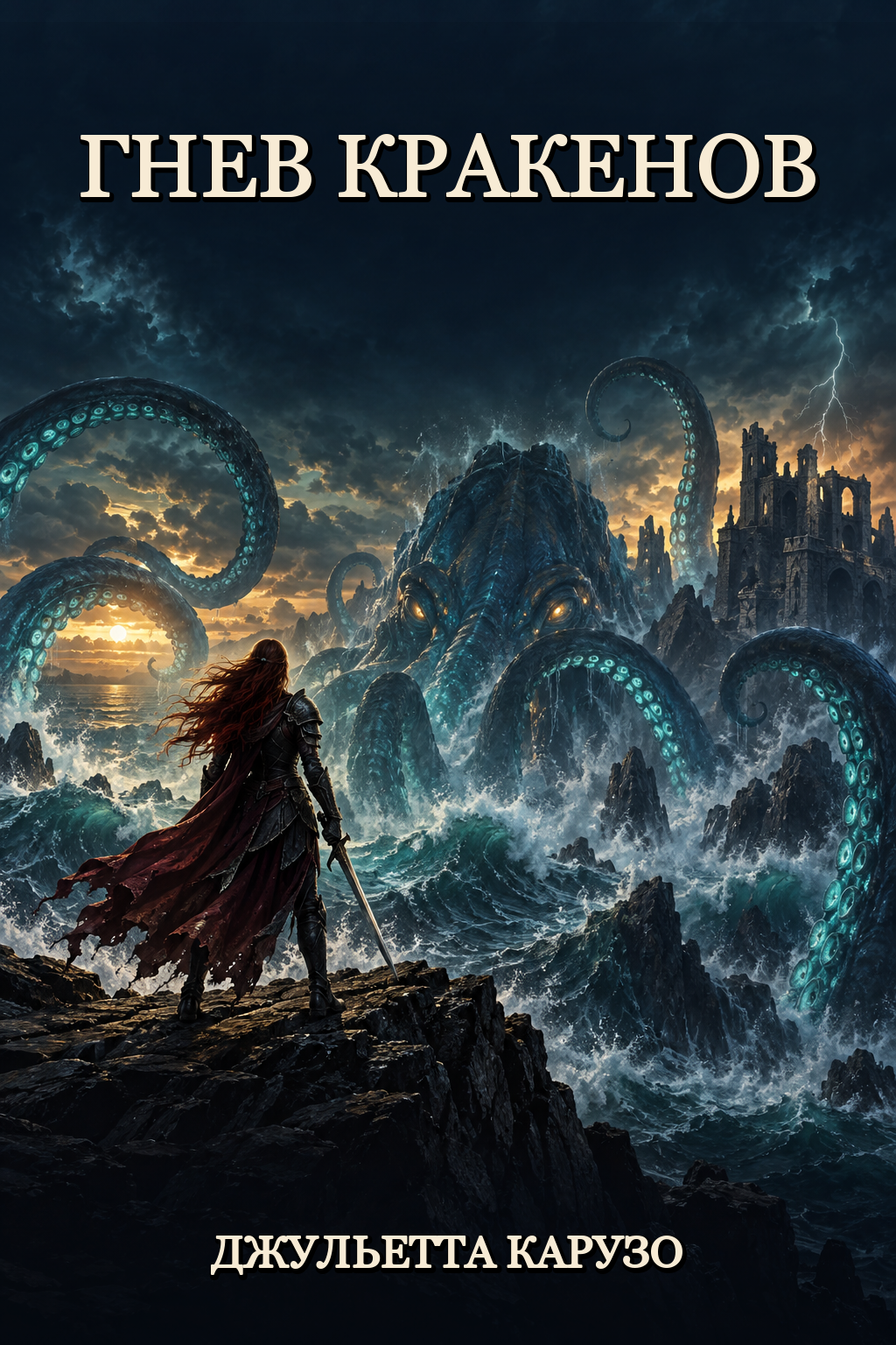 Обложка книги Гнев кракенов — Джульетта Карузо — Rage of Krakens