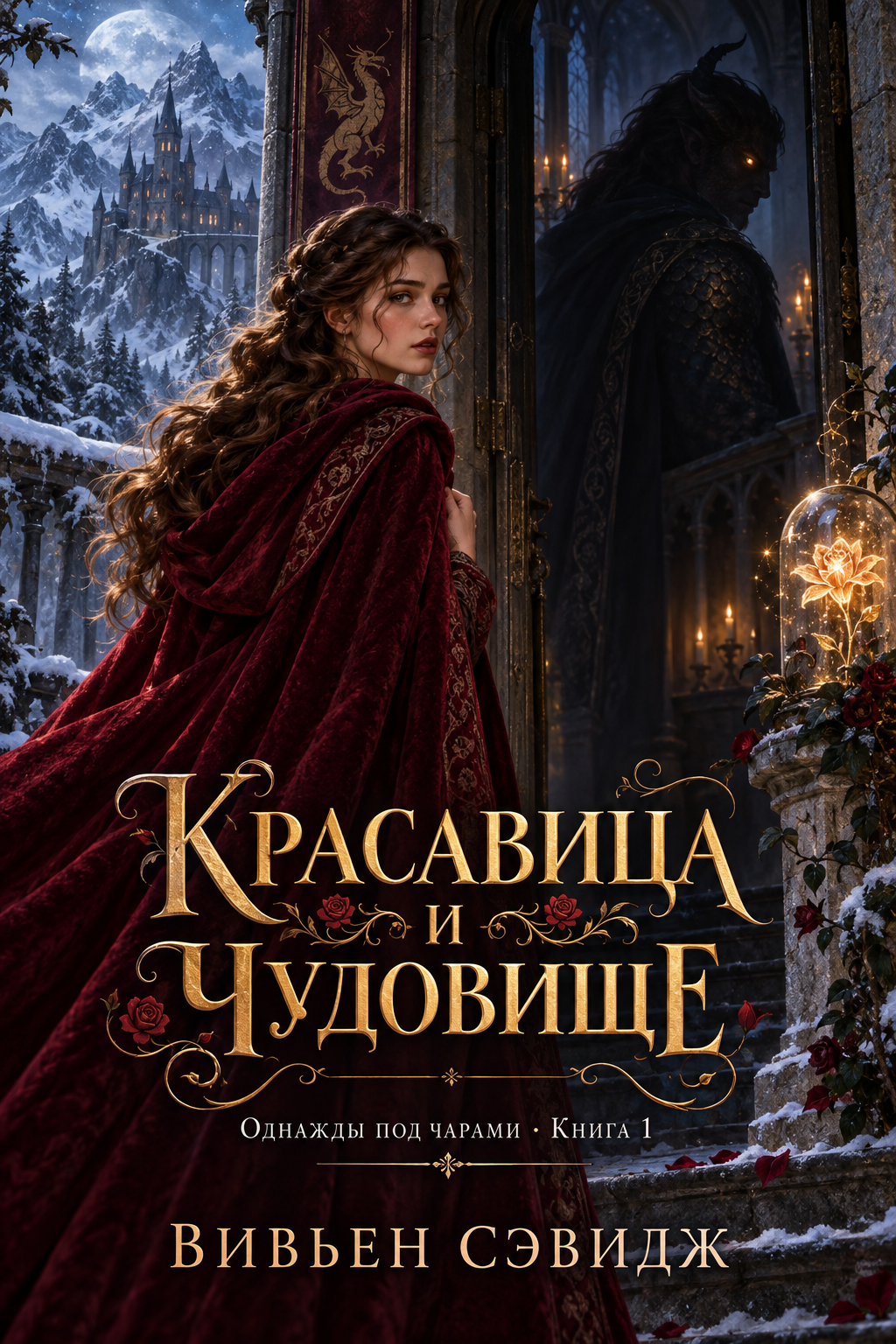 Обложка книги Красавица и чудовище (Однажды под чарами, #1) — Вивьен Сэвидж — Beauty and the Beast (Once Upon a Spell, #1)