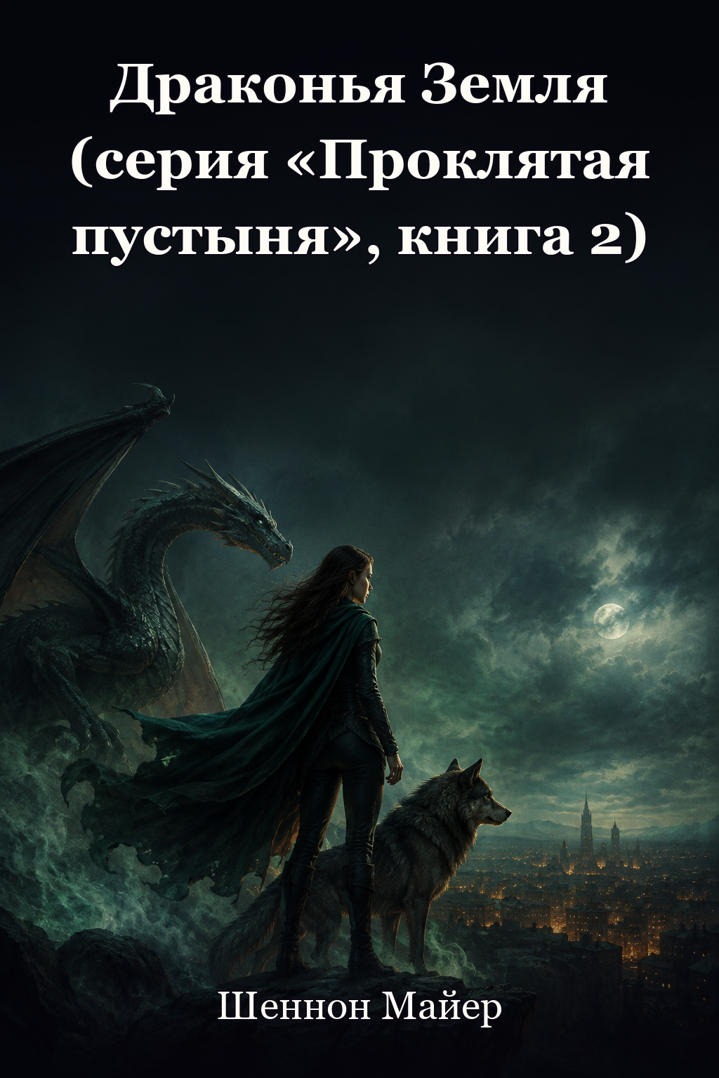 Обложка книги Драконья Земля (серия «Проклятая пустыня», книга 2) — Шеннон Майер — Dragon’s Ground (Desert Cursed, #2)