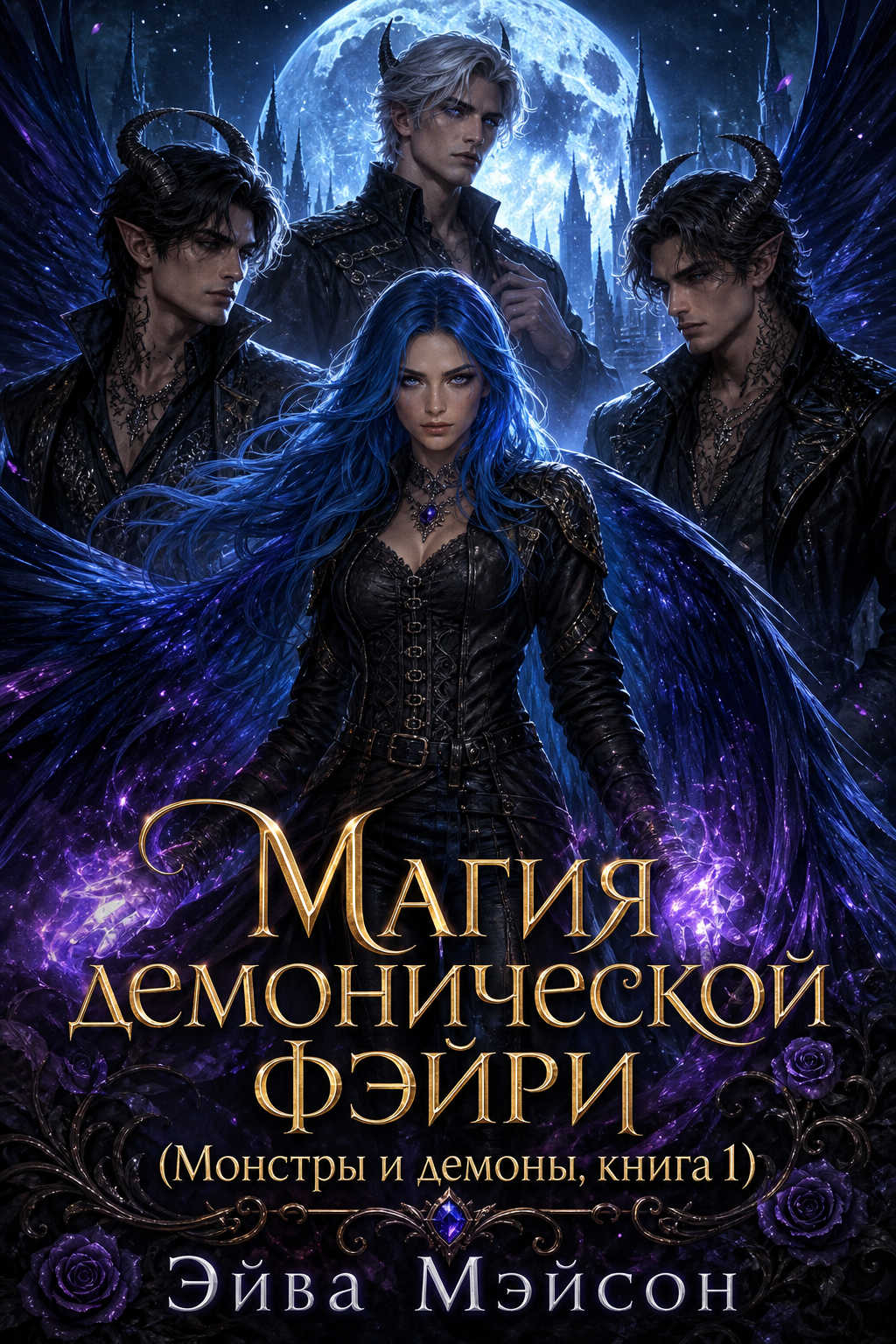 Обложка книги Магия демонической фэйри (Монстры и демоны, книга 1) — Эйва Мэйсон — Magic of the Demon Fae (Monsters and Demons #1)