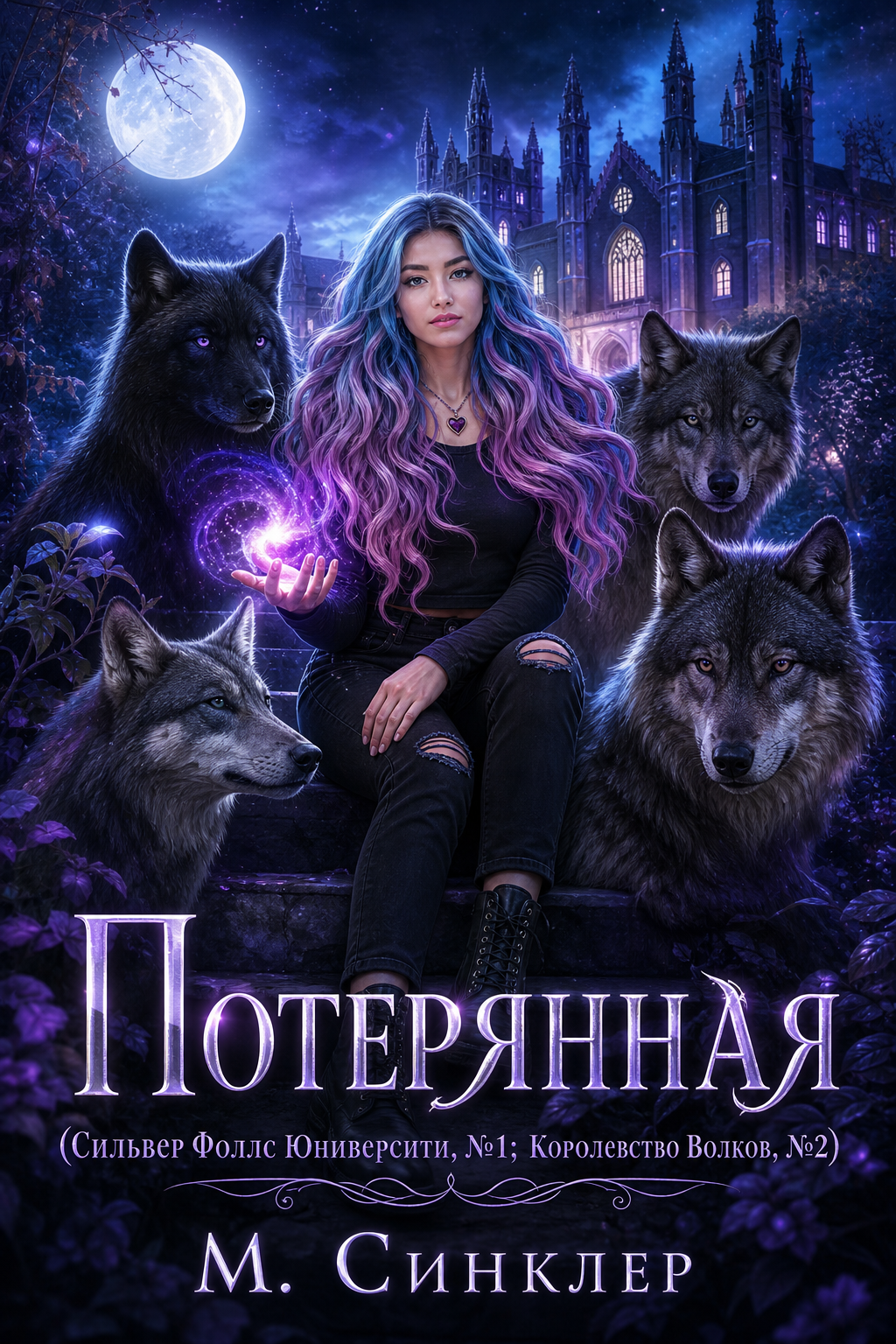 Обложка книги Потерянная (Сильвер Фоллс Юниверсити, №1; Королевство Волков, №2) — М. Синклер — Lost (Silver Falls University, #1; Kingdom of Wolves, #2)