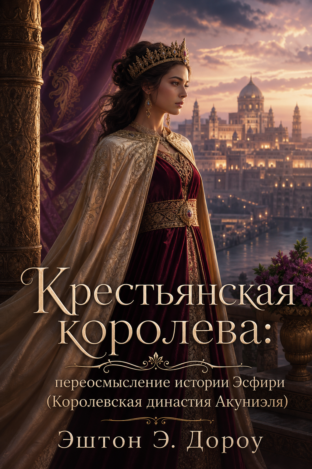 Обложка книги Крестьянская королева: переосмысление истории Эсфири (Королевская династия Акуниэля) — Эштон Э. Дороу — The Peasant Queen: An Esther Retelling (The Royals of Acuniel)