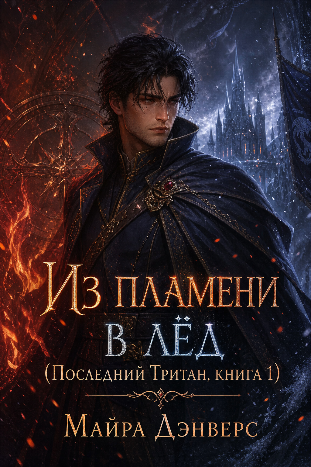 Обложка книги Из пламени в лёд (Последний Тритан, книга 1) — Майра Дэнверс — Flame to Frost (The Last Tritan #1)