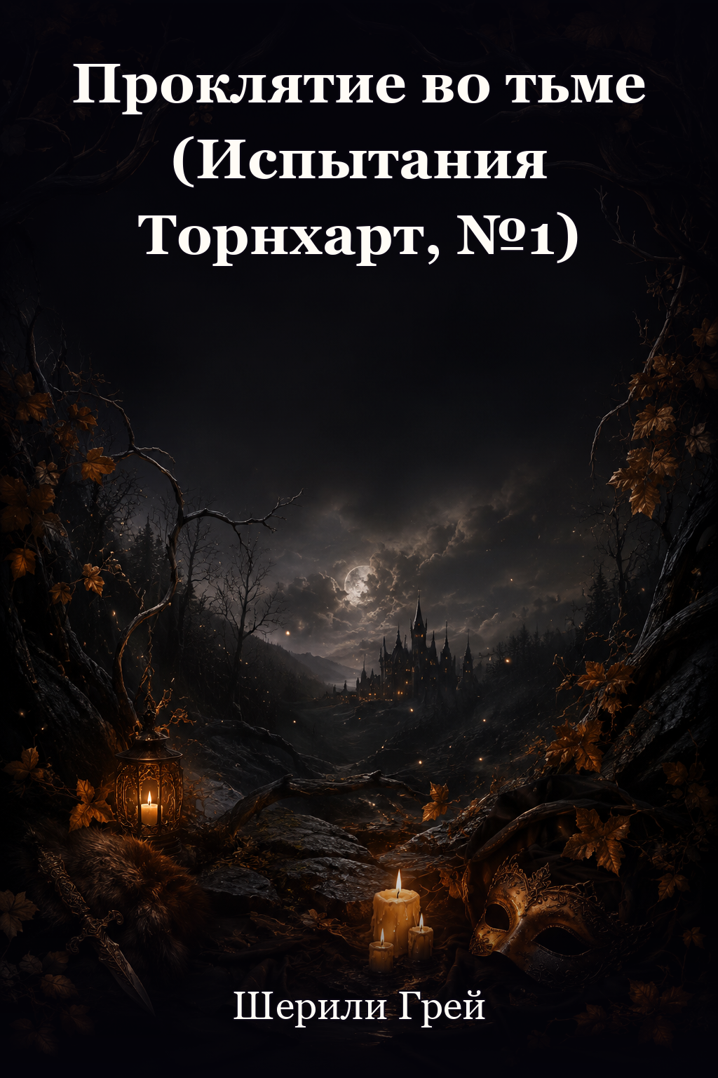 Обложка книги Проклятие во тьме (Испытания Торнхарт, №1) — Шерили Грей — A Curse in Darkness (The Thornheart Trials, #1)