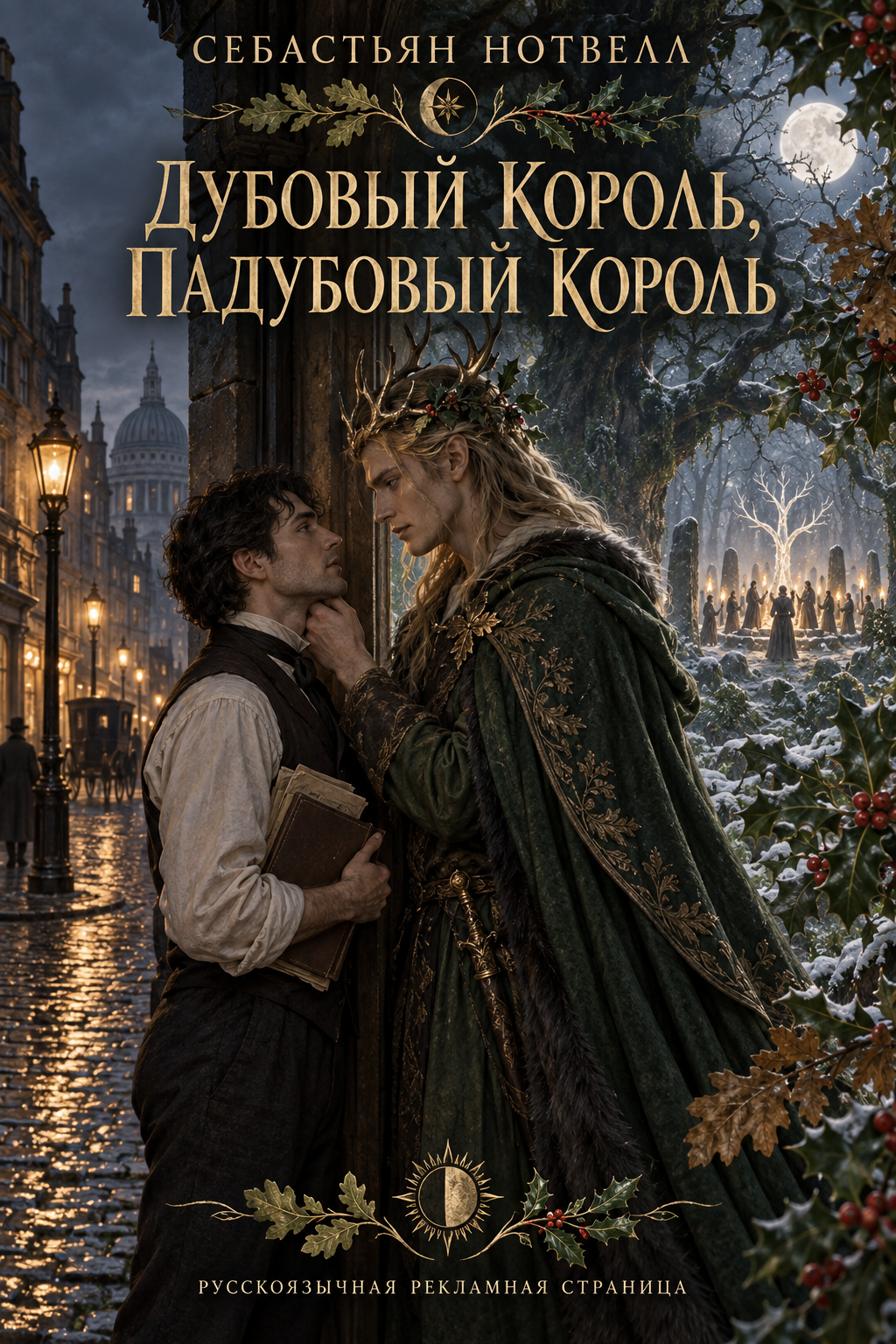 Обложка книги Дубовый король, Падубовый король — Себастьян Нотвелл — Oak King Holly King