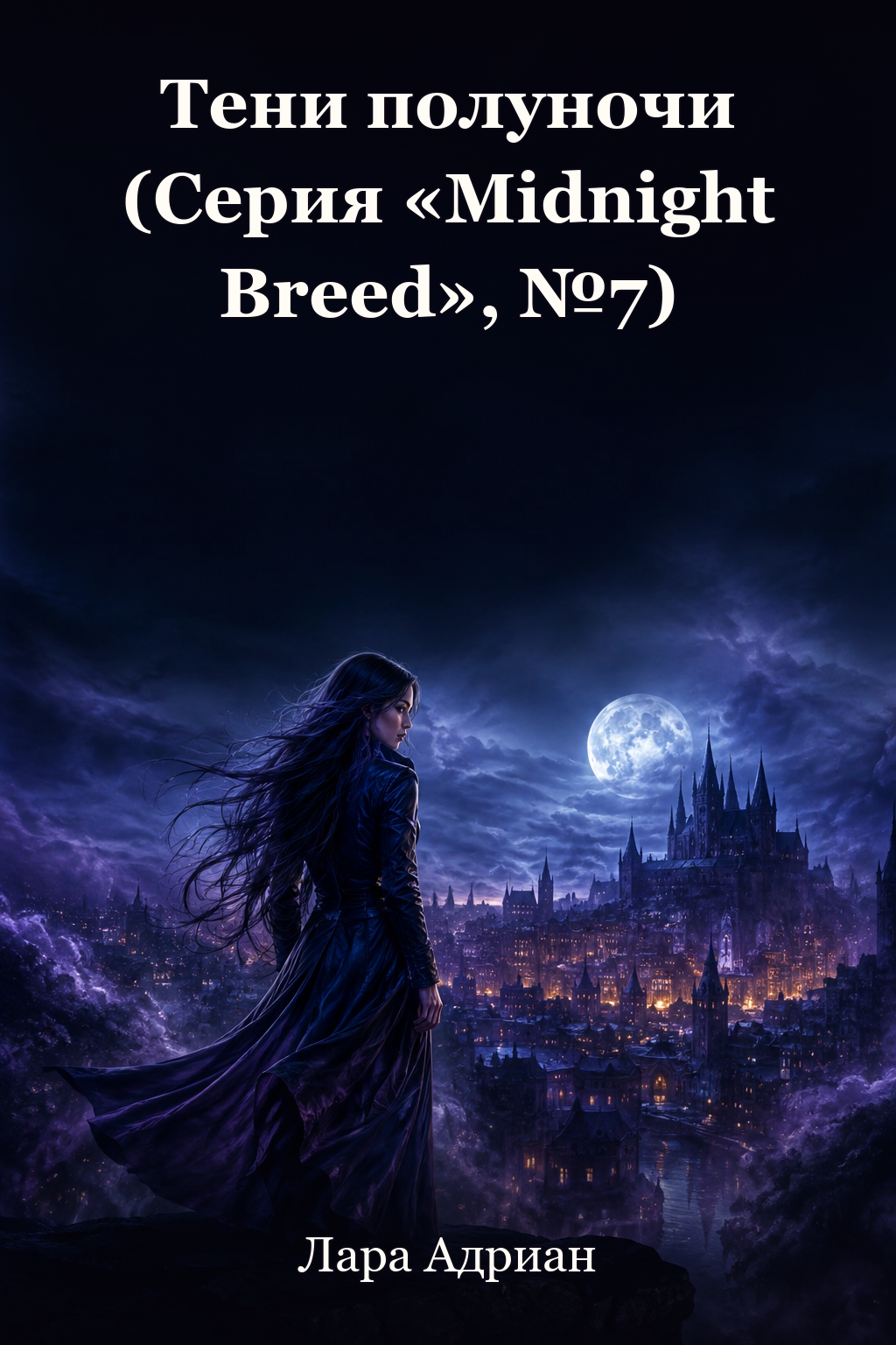 Обложка книги Тени полуночи (Серия «Midnight Breed», №7) — Лара Адриан — Shades of Midnight (Midnight Breed, #7)