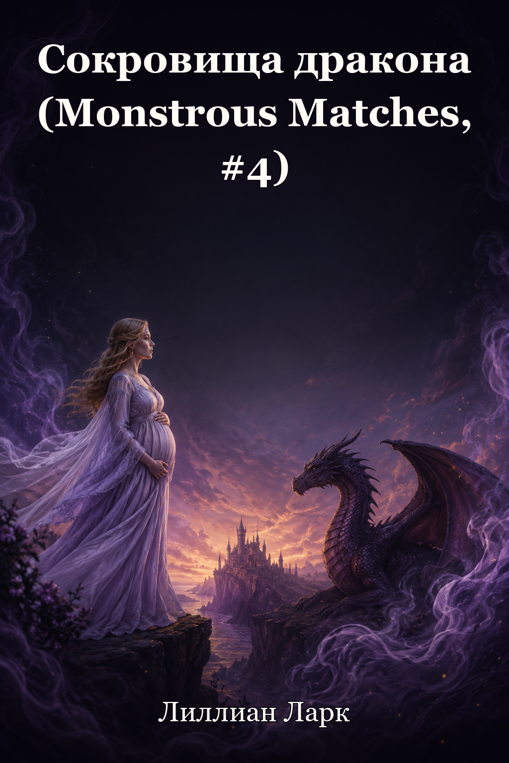 Обложка книги Сокровища дракона (Monstrous Matches, #4) — Лиллиан Ларк — Hoarded by the Dragon (Monstrous Matches, #4)