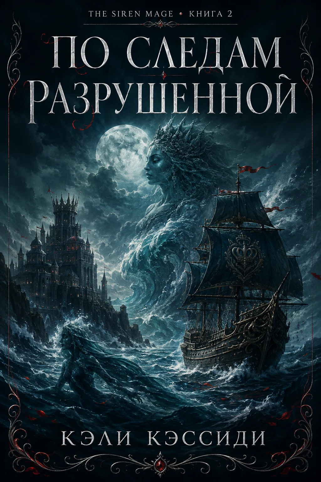 Обложка книги По следам Разрушенной (The Siren Mage, #2) — Кэли Кэссиди — In the Wake of the Ruined
